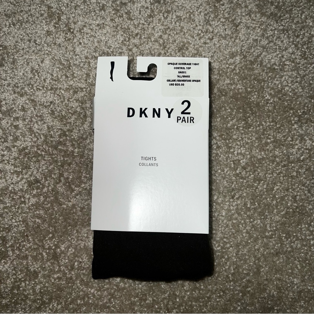 DKNY 2 Pair Black Tights
